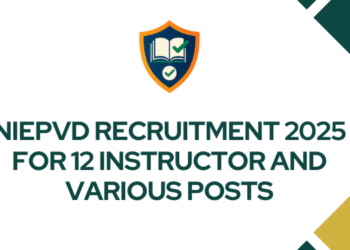 NIEPVD Recruitment 2025