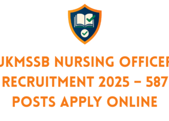UKMSSB Nursing Officer Recruitment 2025