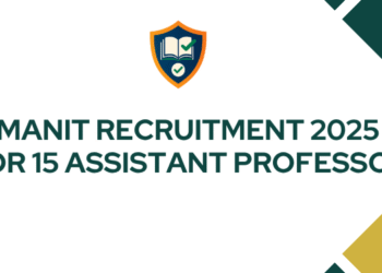 MANIT Recruitment 2025 For 15 Assistant Professor