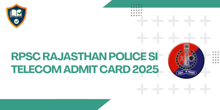 RPSC Rajasthan Police SI Telecom