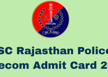 RPSC Rajasthan Police SI Telecom Admit Card 2025
