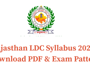 Rajasthan LDC Syllabus 2026 - Download PDF & Exam Pattern