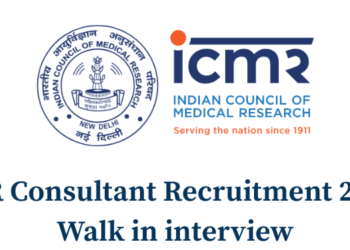 ICMR Consultant Recruitment 2026 – Walk in interview
