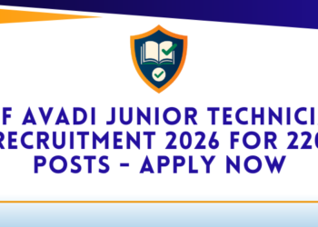 HVF Avadi Junior Technician Recruitment 2026