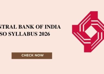 Central Bank of India SO Syllabus 2026