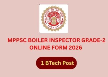MPPSC Boiler Inspector Grade-2 Online Form 2026