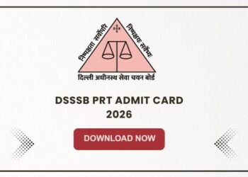 DSSSB PRT Admit Card 2026