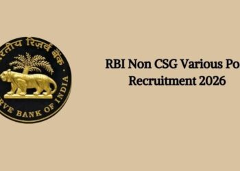 RBI Non CSG Various Post Recruitment 2026