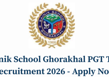 Sainik School Ghorakhal PGT TGT Recruitment 2026 - Apply Now