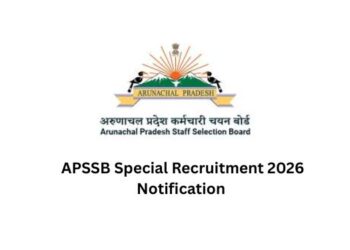 APSSB Special Recruitment 2026 Notification