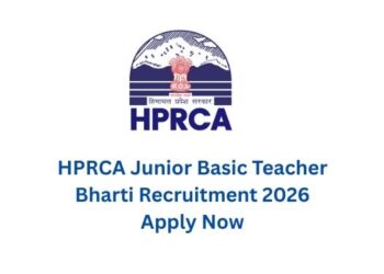 HPRCA Junior Basic Teacher Bharti Recruitment 2026